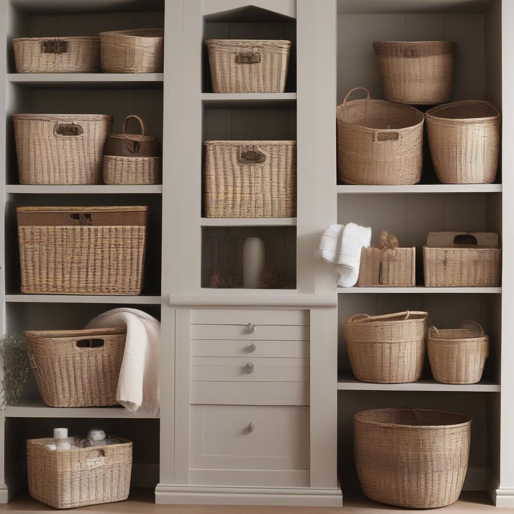 Extra Large Wicker Baskets in Home Decor