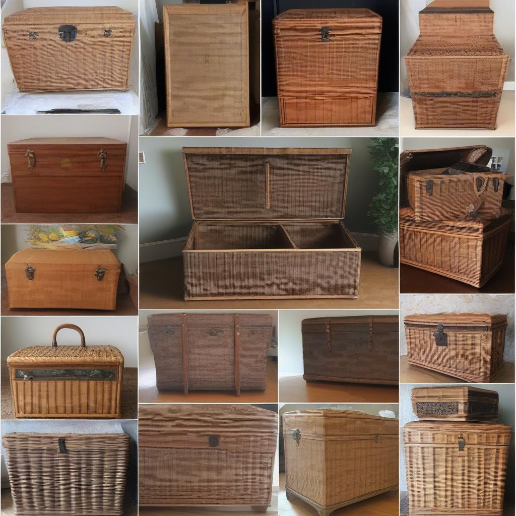 Where to Find Vintage Wicker Storage Trunks