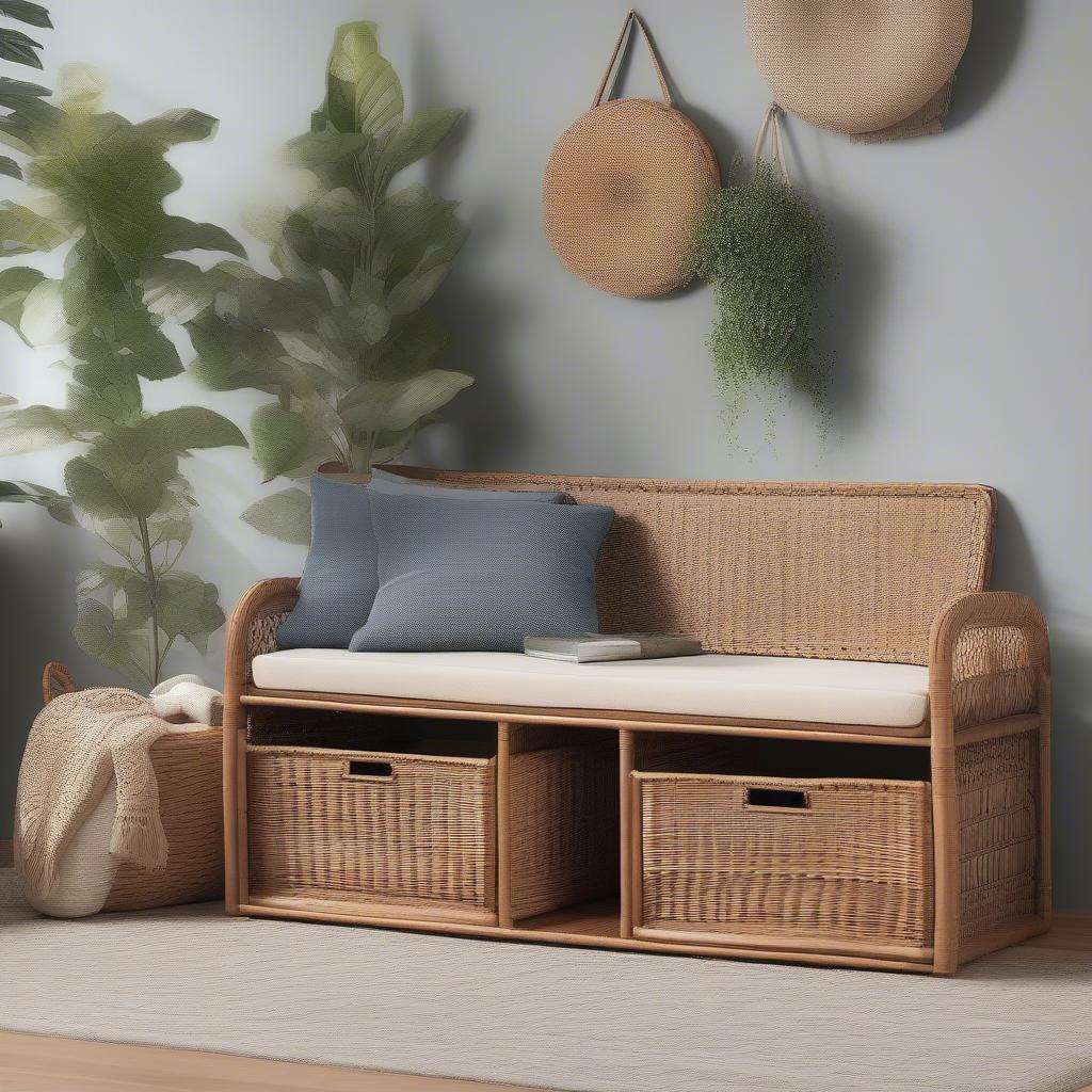 Styling Ideas for the Freddy Wicker Storage Bench