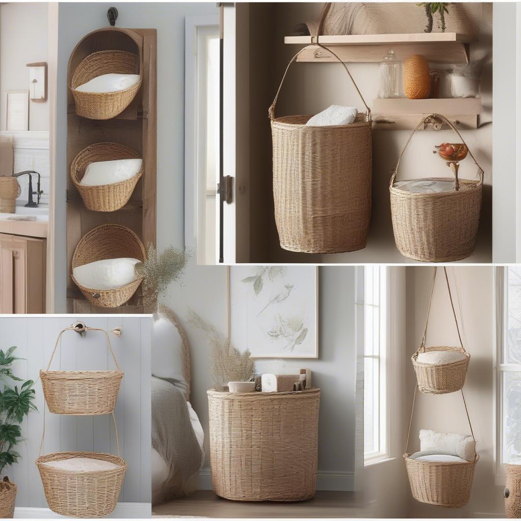 Creative Hanging Wicker Basket Storage Ideas