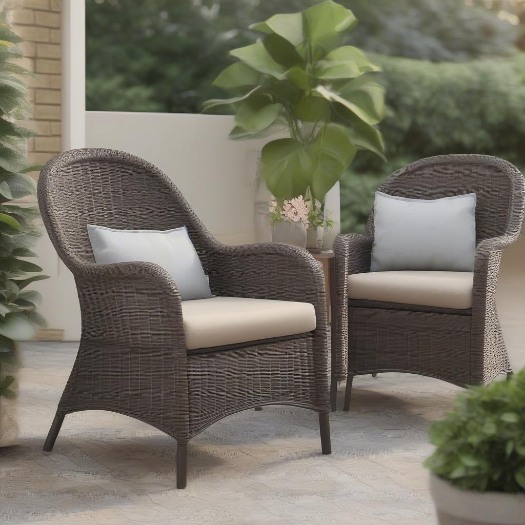 Holden Wicker Set in a Patio Setting