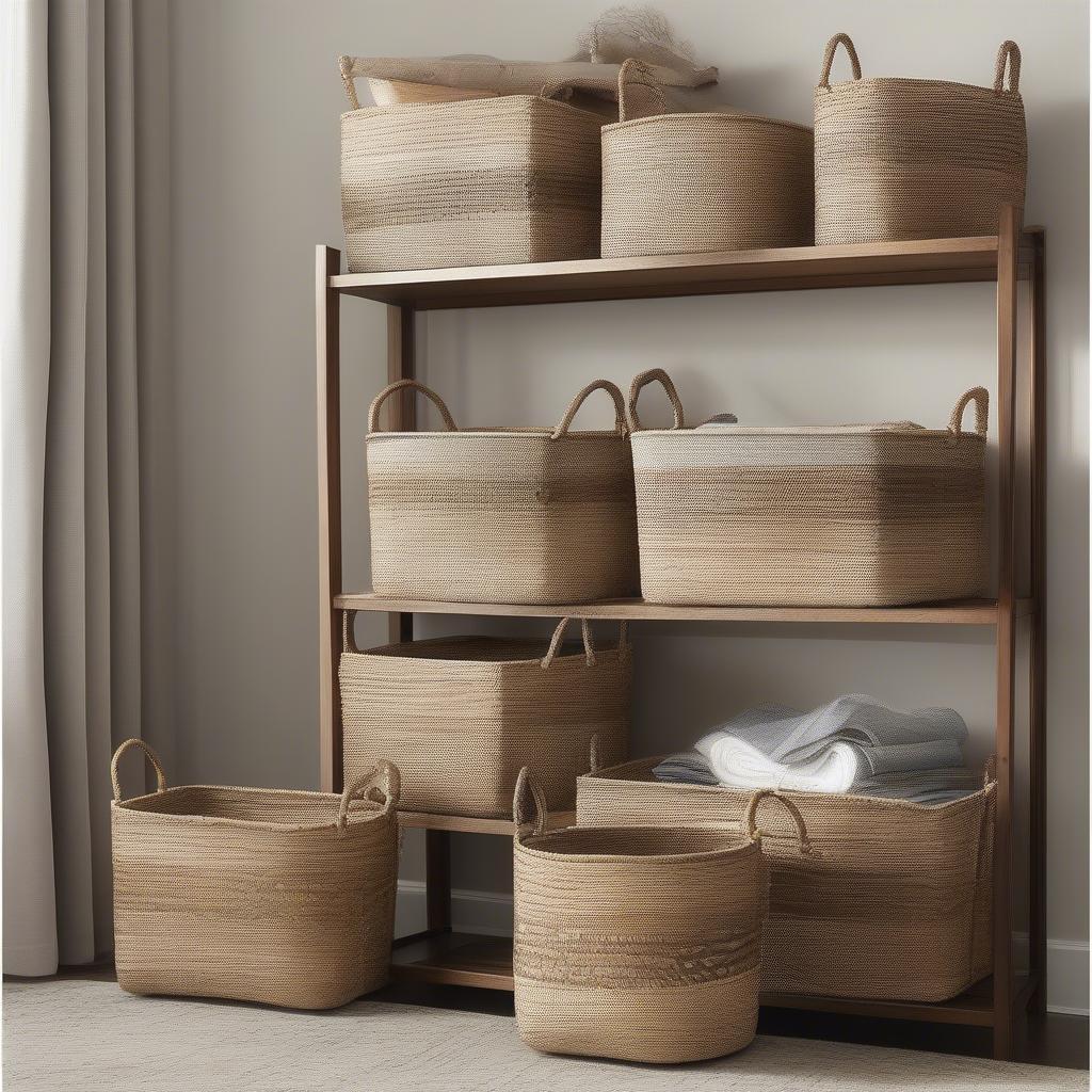 Huntington Home Seagrass Baskets for Home Organization