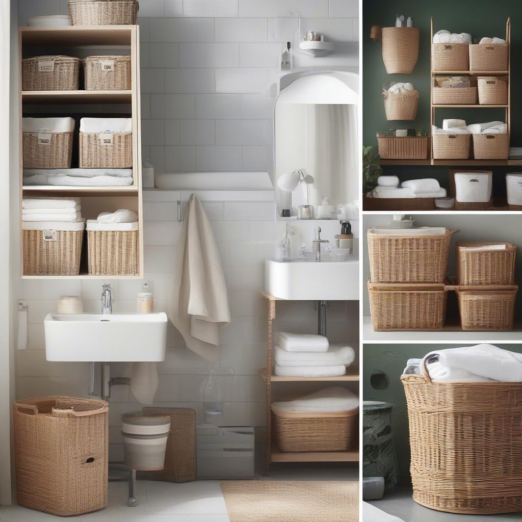 Ikea Wicker Bathroom Storage Ideas