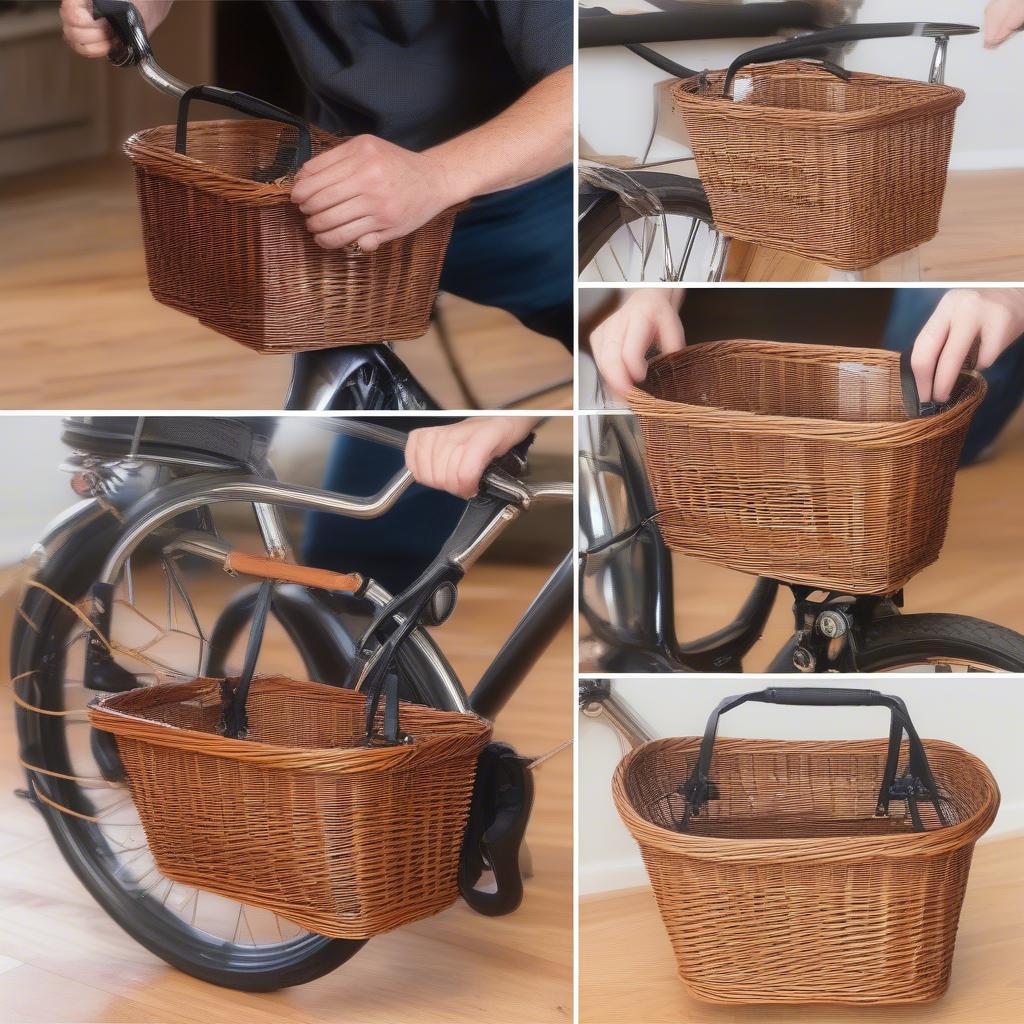 Installing a Wicker Bike Basket with Cup Holder