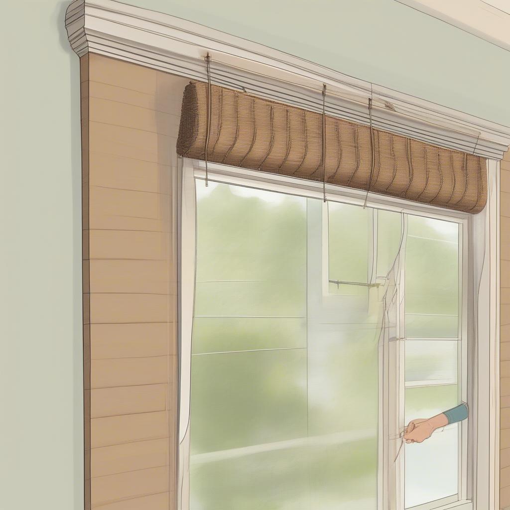 Installing Wicker Blinds