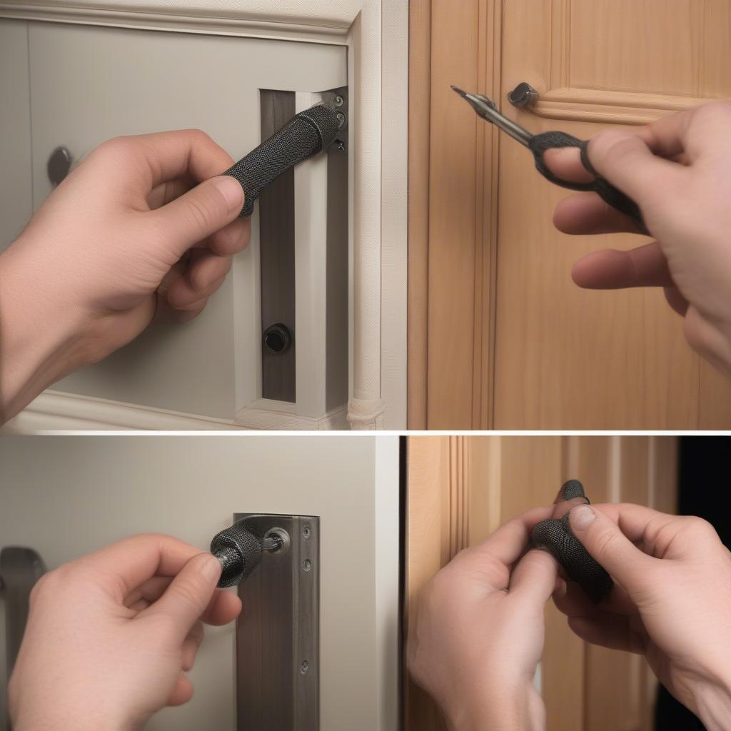 Installing Wicker Cabinet Handles Step-by-Step