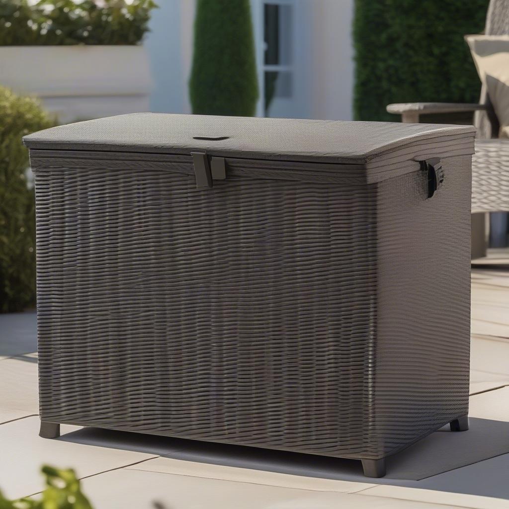 Weather-Resistant Kirk Patio Storage Box Wicker