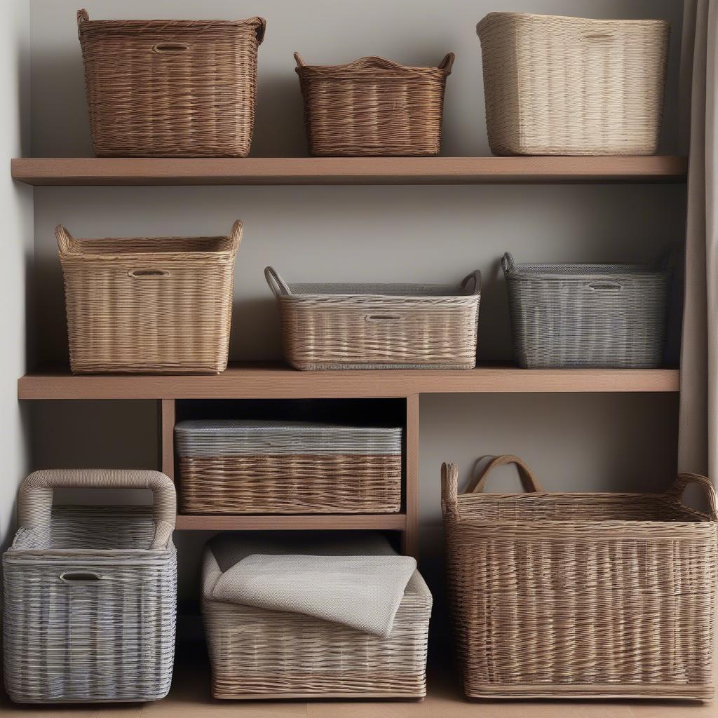 Lakeland Wicker Storage Baskets - Variety of Shapes and Sizes