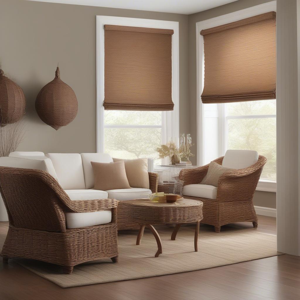 Lowes Roman Shades Wicker Cicero NY