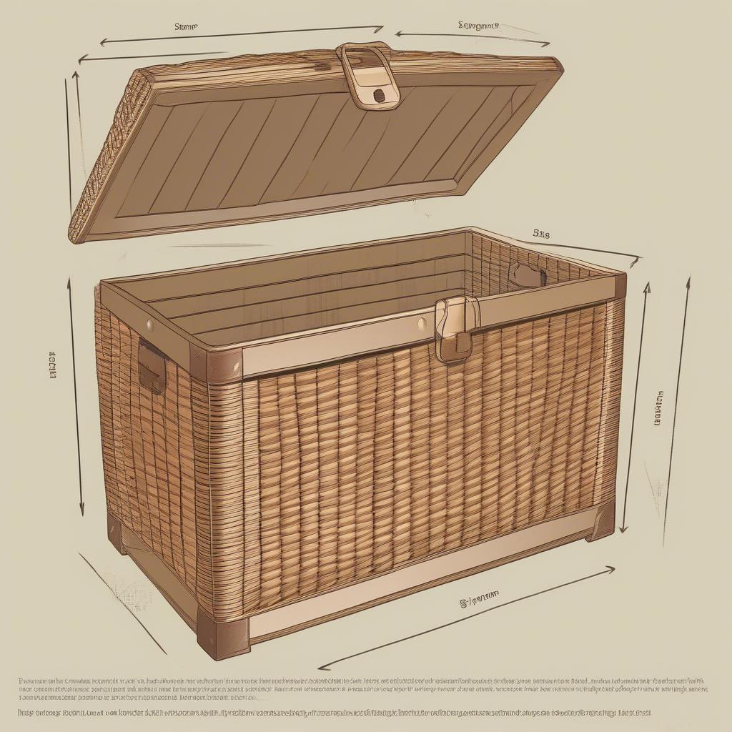 Measuring Wicker Chest Dimensions