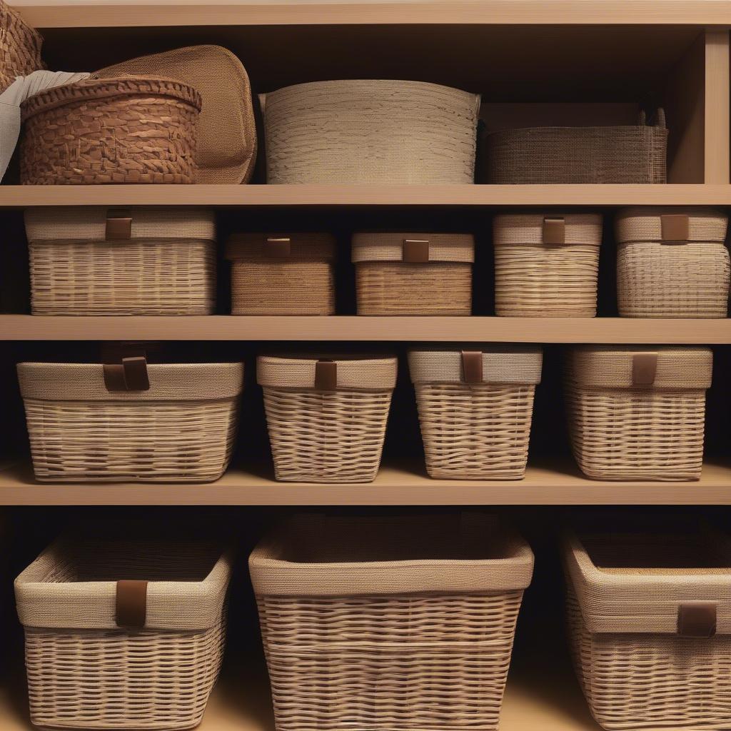 Variety of Michaels Wicker Baskets