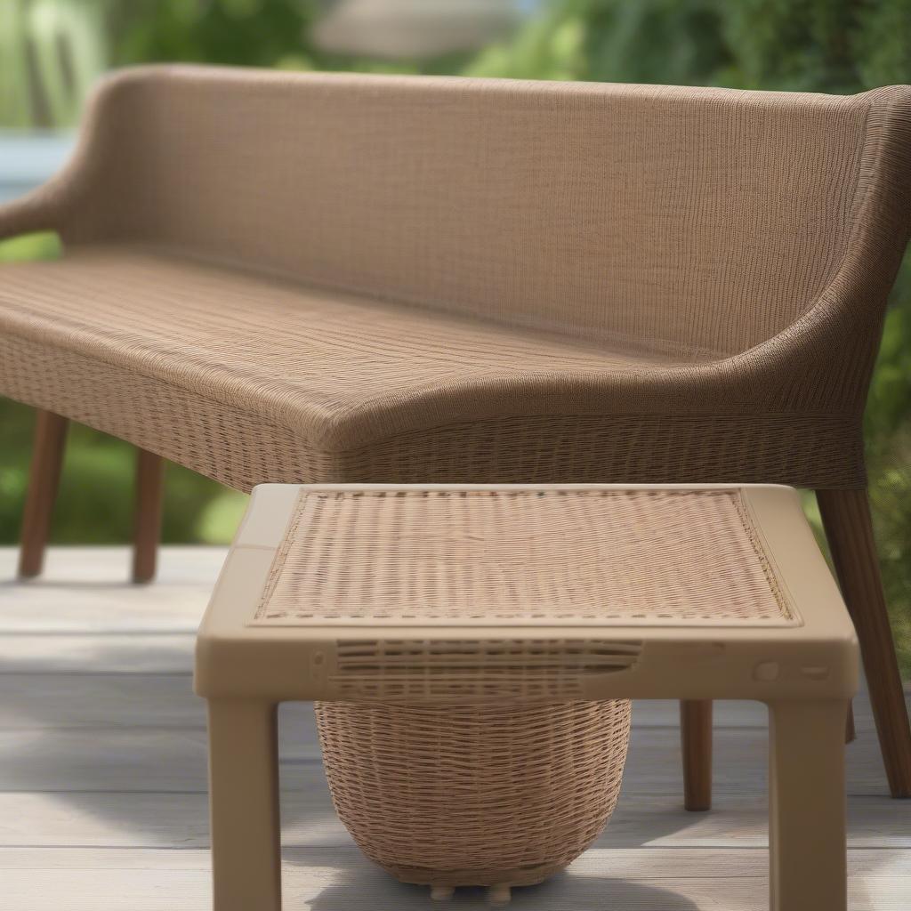 Natural vs. Resin Wicker Bench Comparison