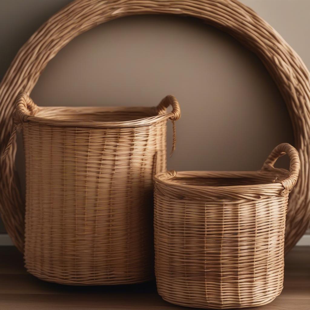 Comparing Natural and Synthetic Wicker Baskets