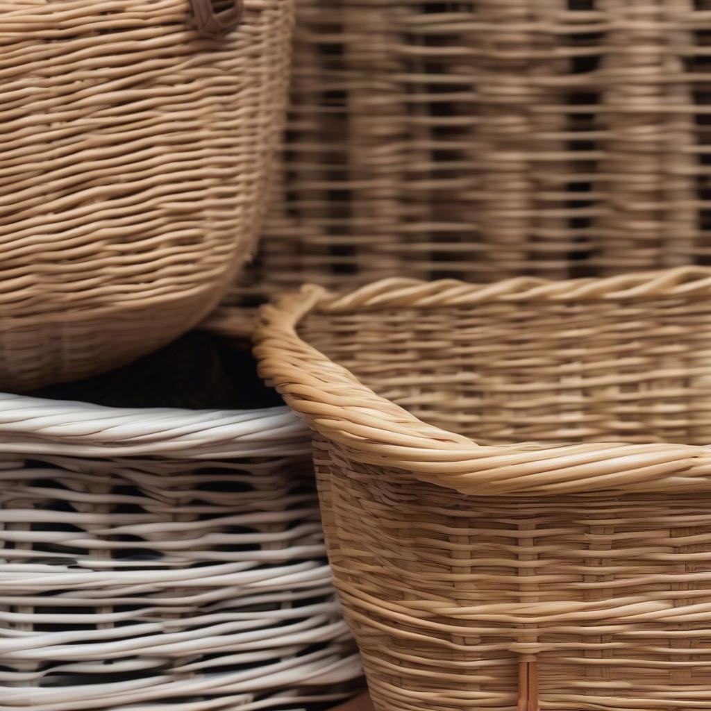 Comparing Natural and Synthetic Wicker Baskets