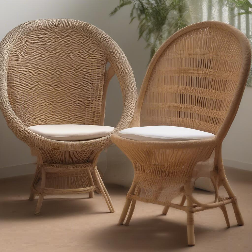 Comparing Natural and Synthetic Wicker