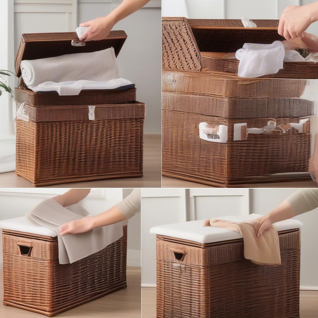 Cleaning a Noble House Wicker Storage Chest