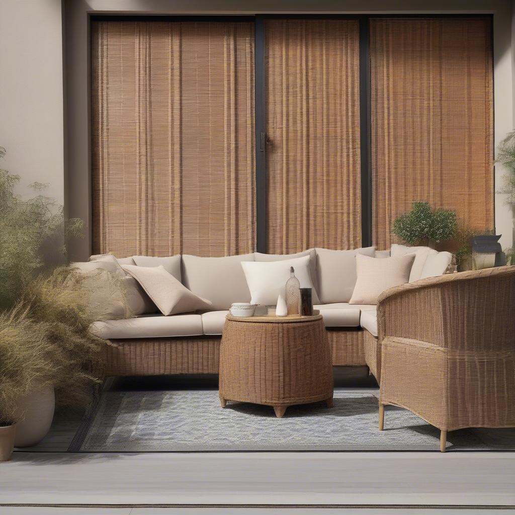 Outdoor Wicker Blinds UK Patio Ideas