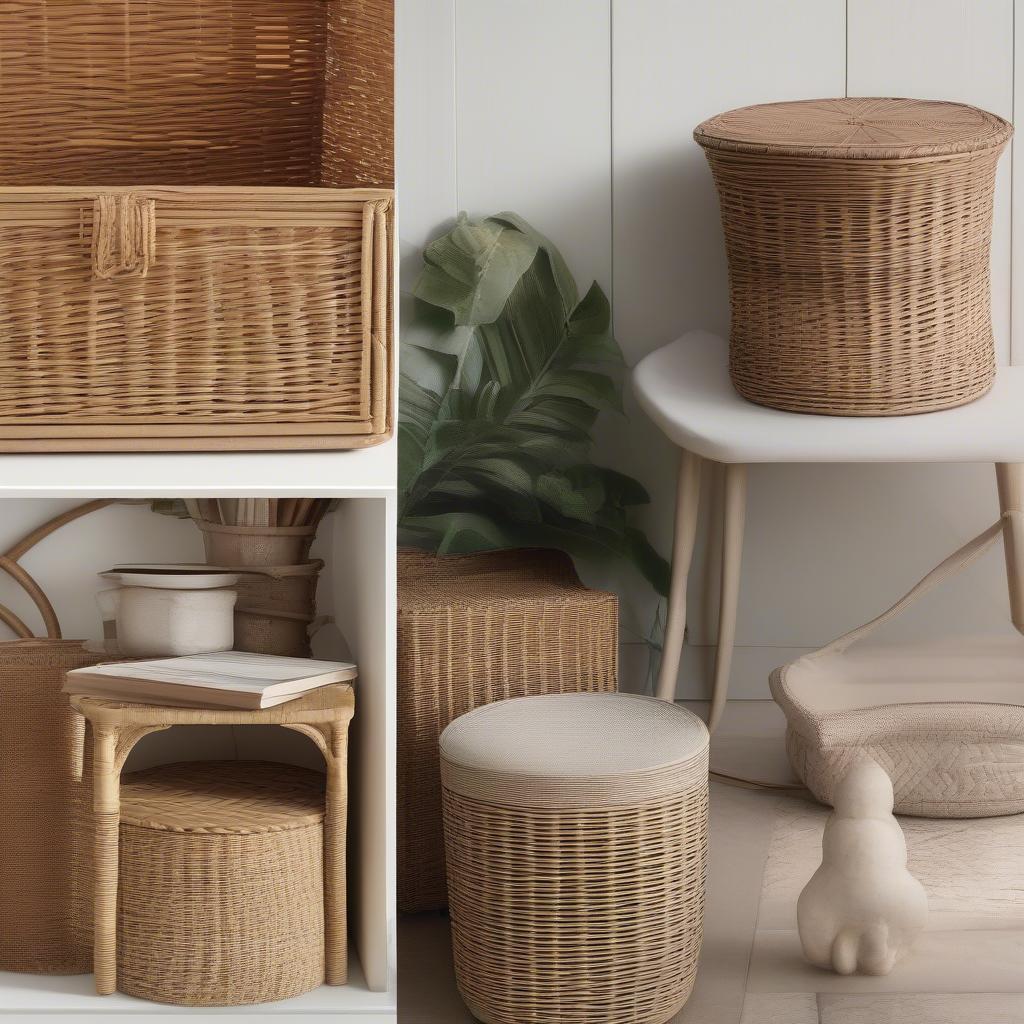 Wicker vs Rattan Outdoor Storage Boxes