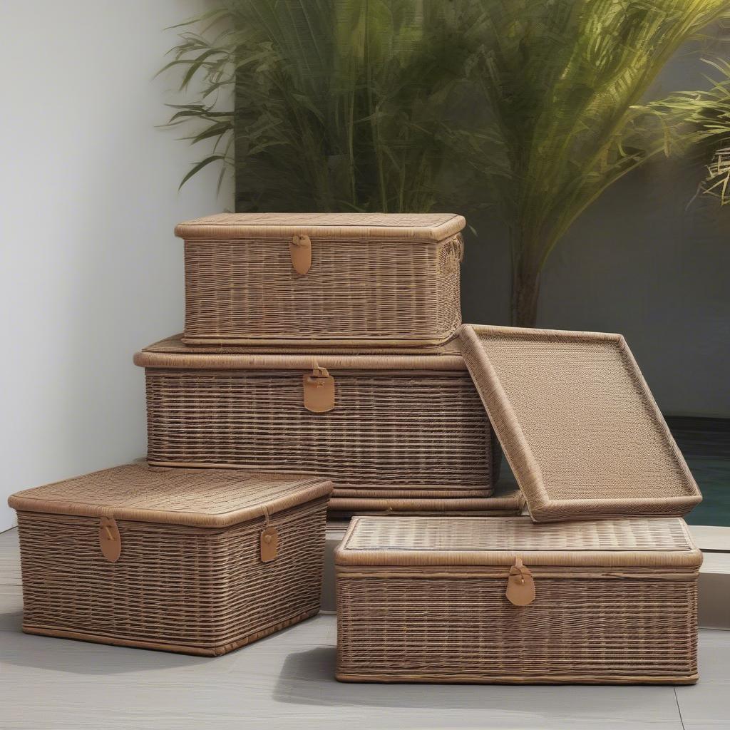 Different Types of Outdoor Wicker Storage Boxes in Australia