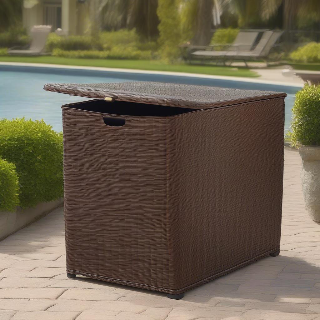 Palm Harbor Wicker Storage Bin Durability