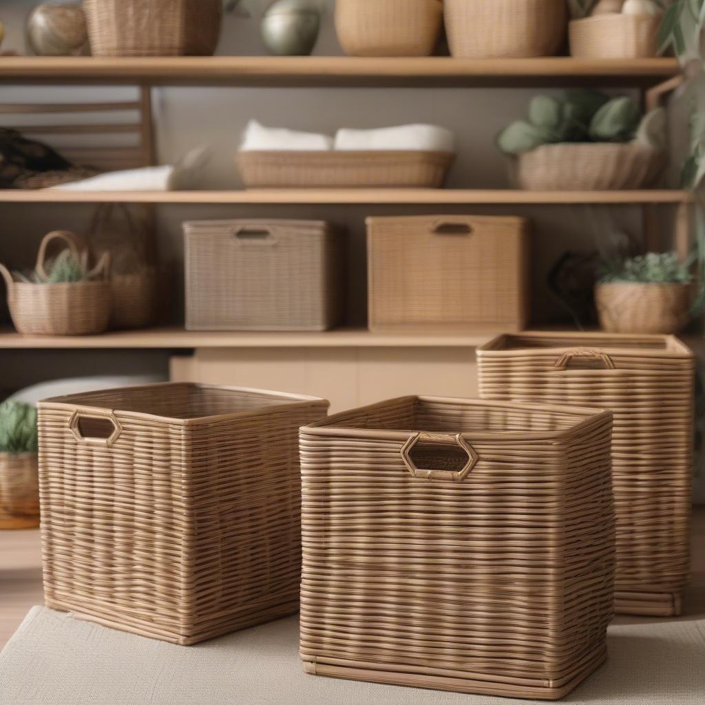 Rattan vs. Willow Wicker Cube Comparison