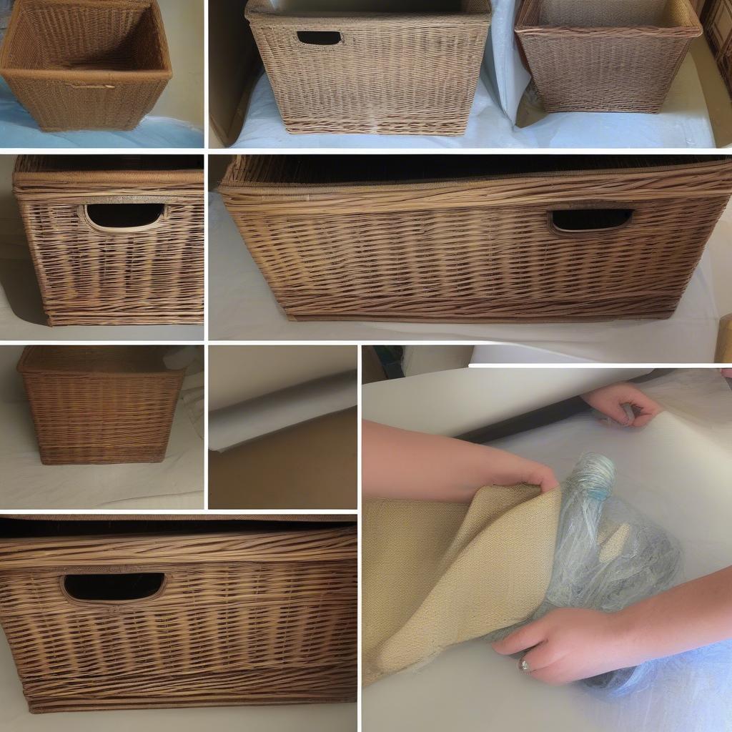 Refurbishing a Second-Hand Wicker Storage Unit