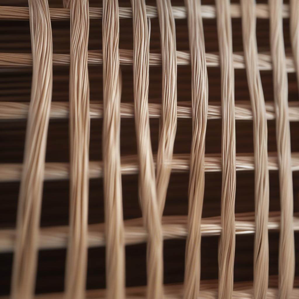 Close-up of Resin Wicker Showing Durability