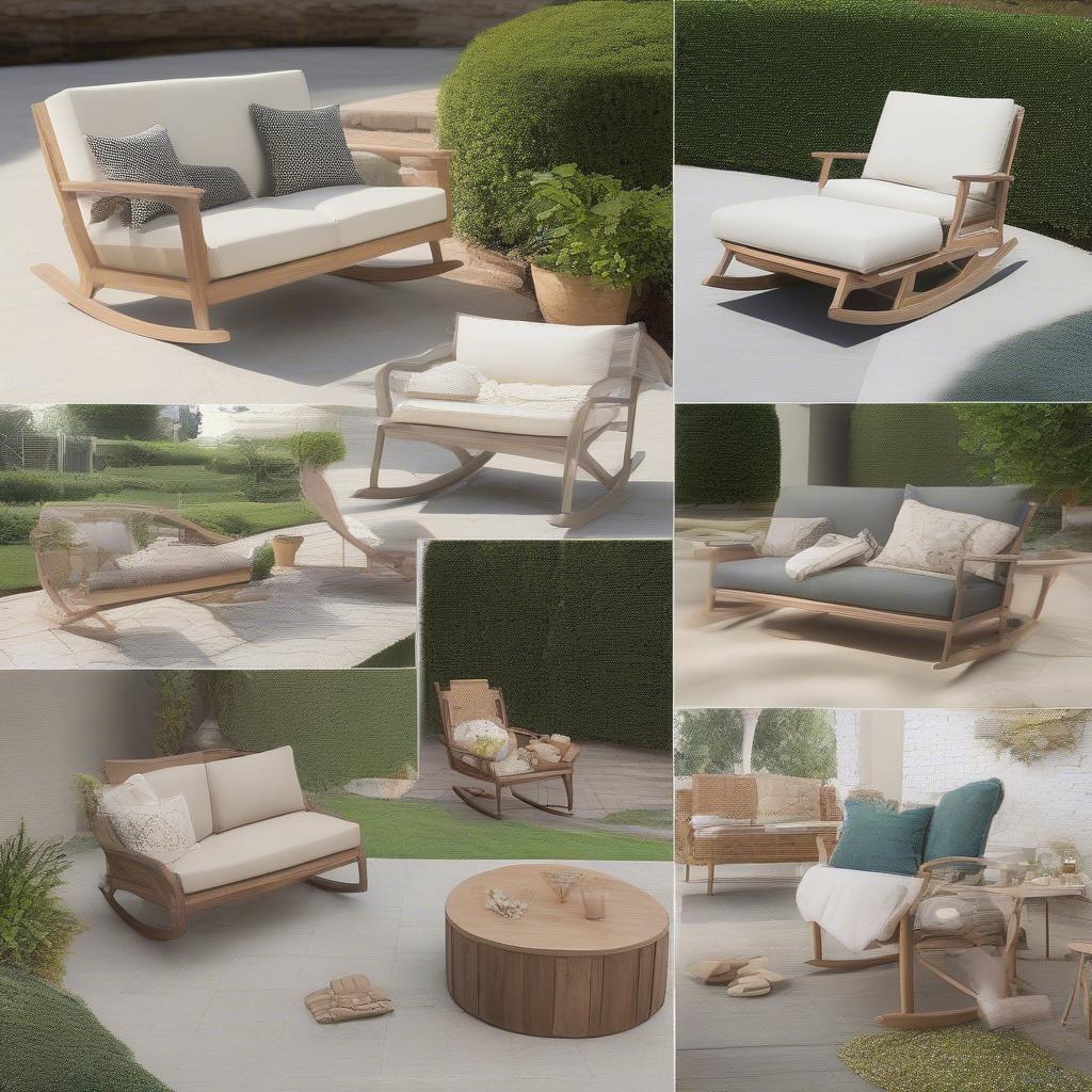 Creative Placement Ideas for Your Rocking Loveseat: Inspiring ways to integrate a rocking loveseat into your outdoor space.