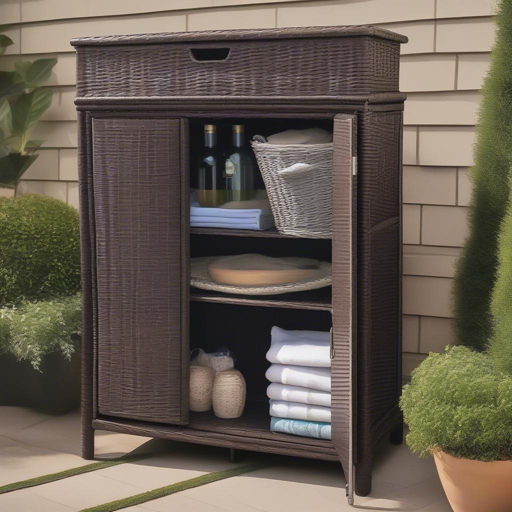 Roth and Allen Wicker Storage Cabinet Benefits