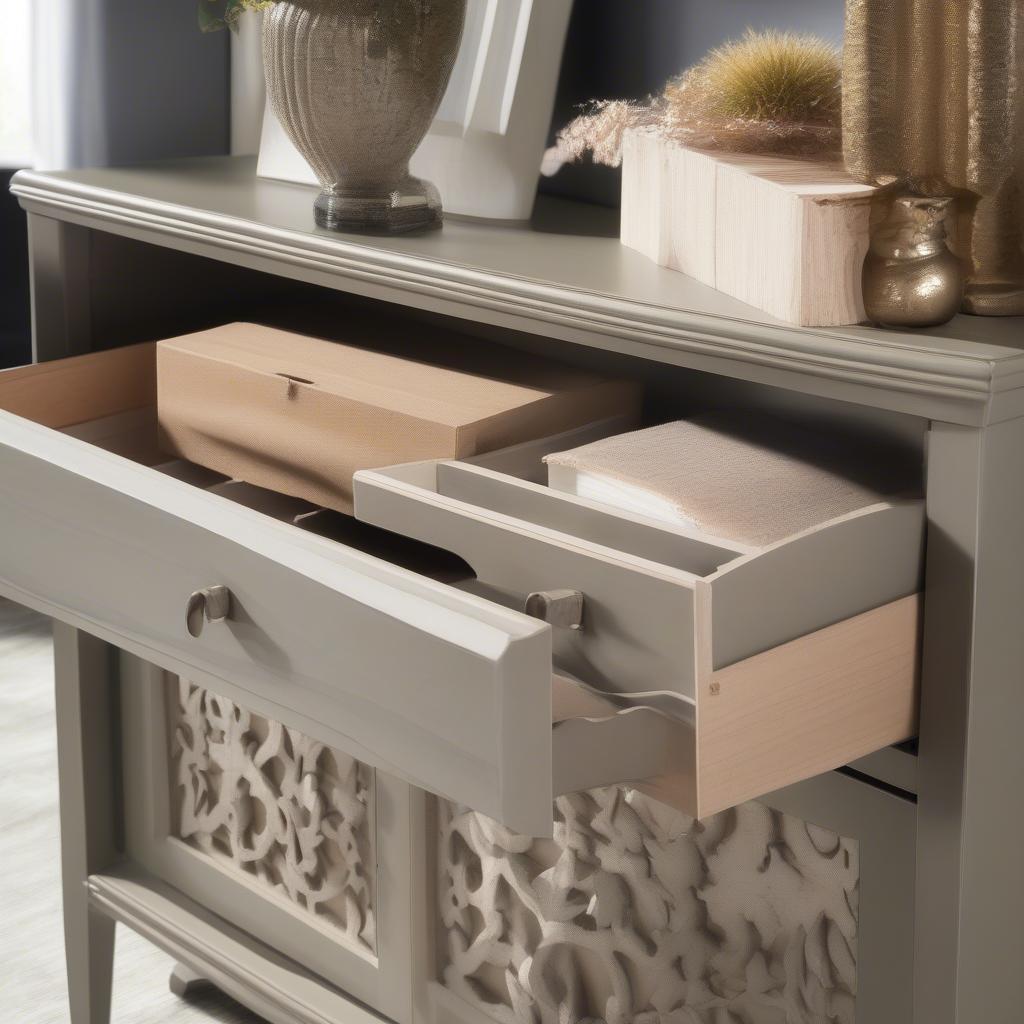 Safavieh Console Table Storage Detail