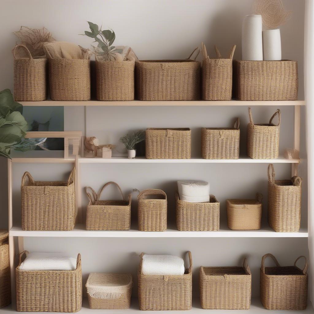 Seagrass Baskets in Home Decor