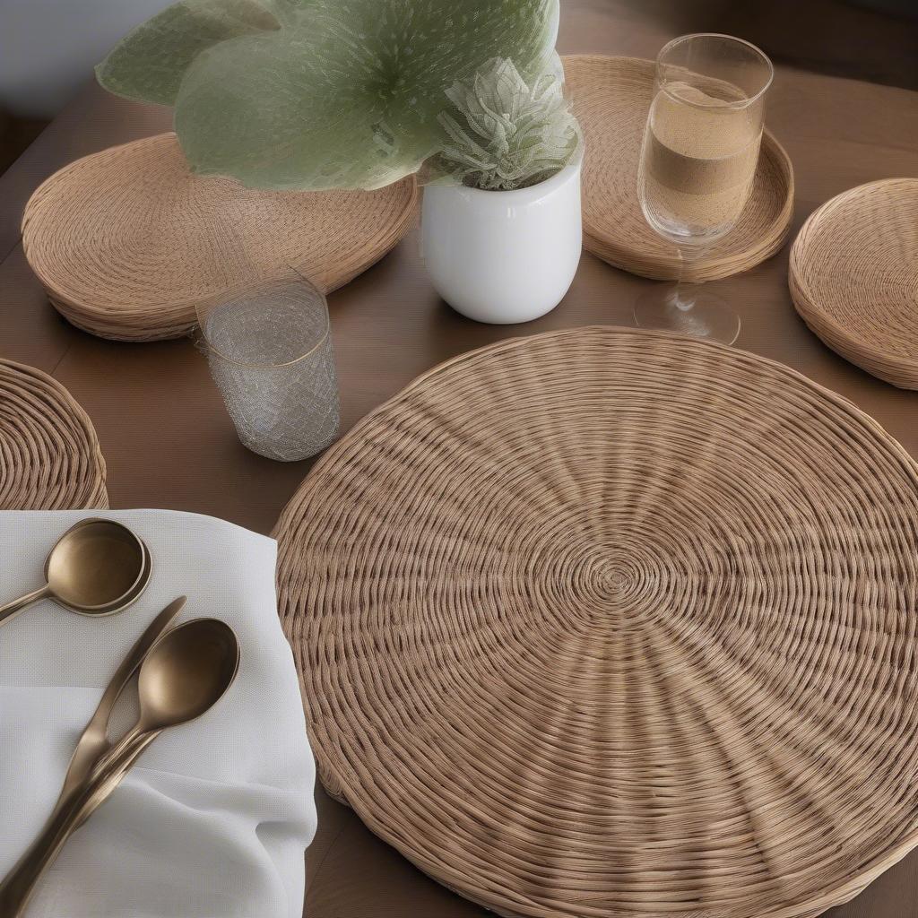 Decorative Uses of Wicker and Rattan Placemats