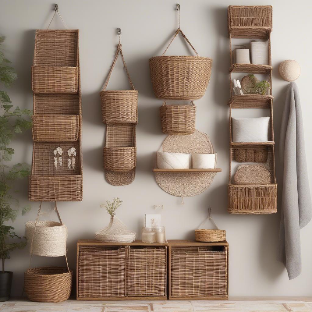 Variety of Sonoma Wicker Hanging Storage Options