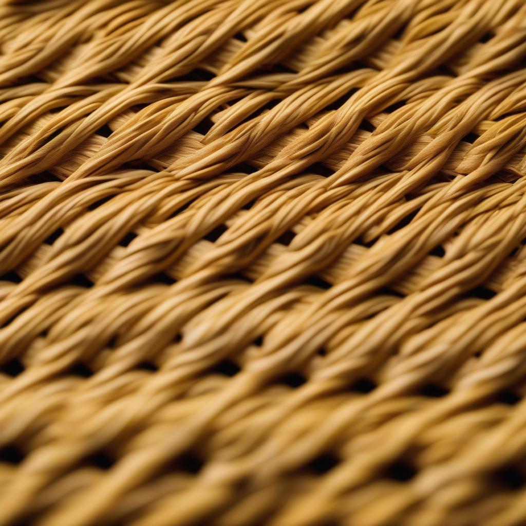 Close-up of Spizy Wicker Placemat Texture