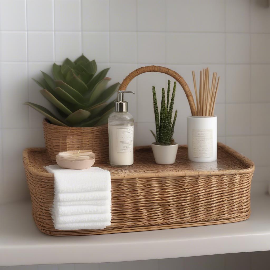 Styled Wicker Float Storage Ideas