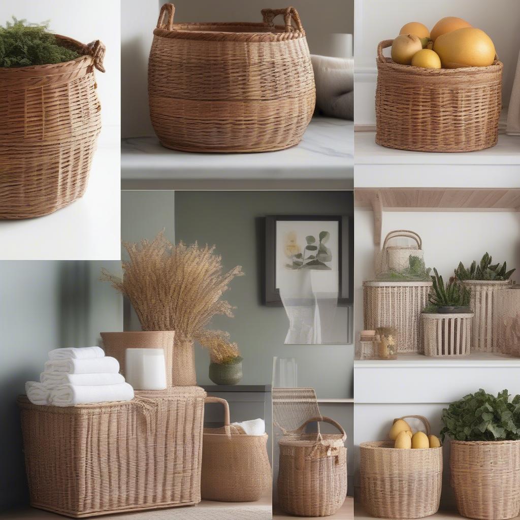 Styling Ideas for Scenic Wicker Storage Baskets