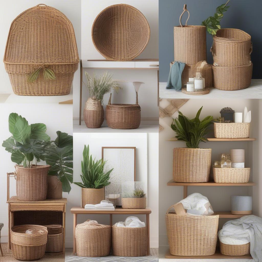 Styling Wicker Storage Baskets in Different Rooms