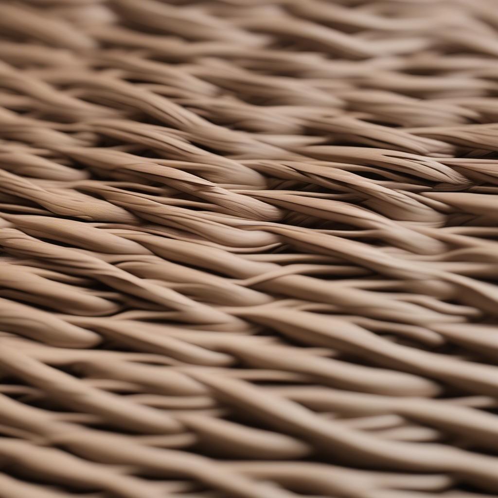 Suncast 99 Gallon Resin Wicker Storage Box Close-Up View