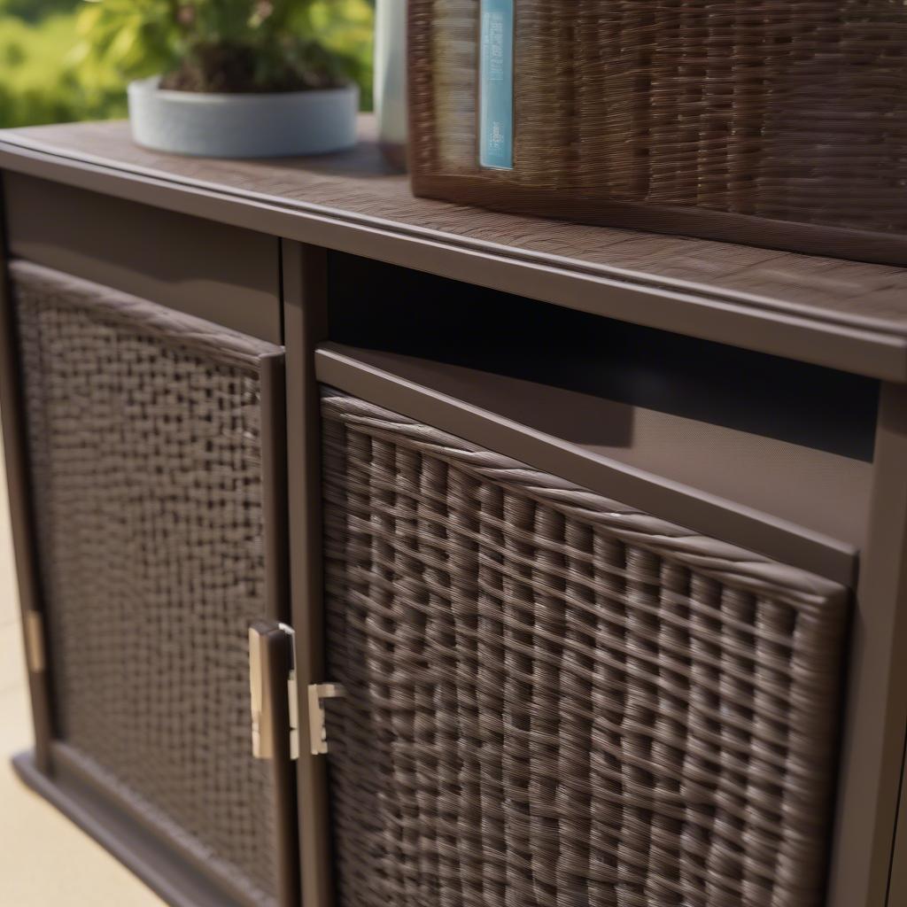 Suncast BMOC4100 Java Resin Wicker Cabinet Design