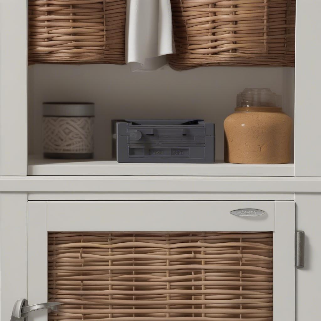 Close-up of Suncast Cabinet Features