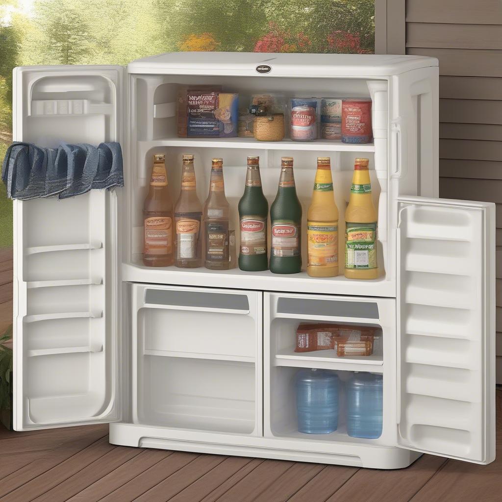 Suncast Cooler Cabinet Close-Up