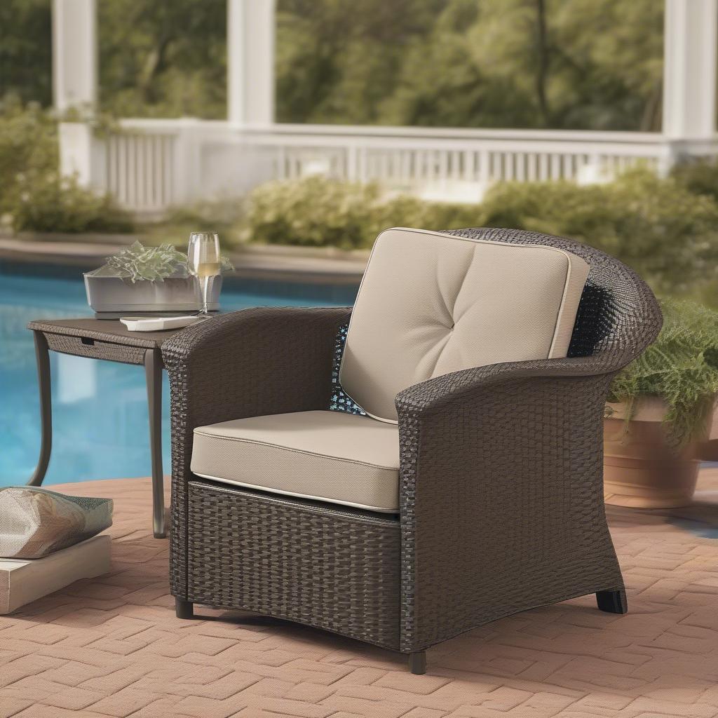 Suncast Elements Resin Wicker Club Chair Overview