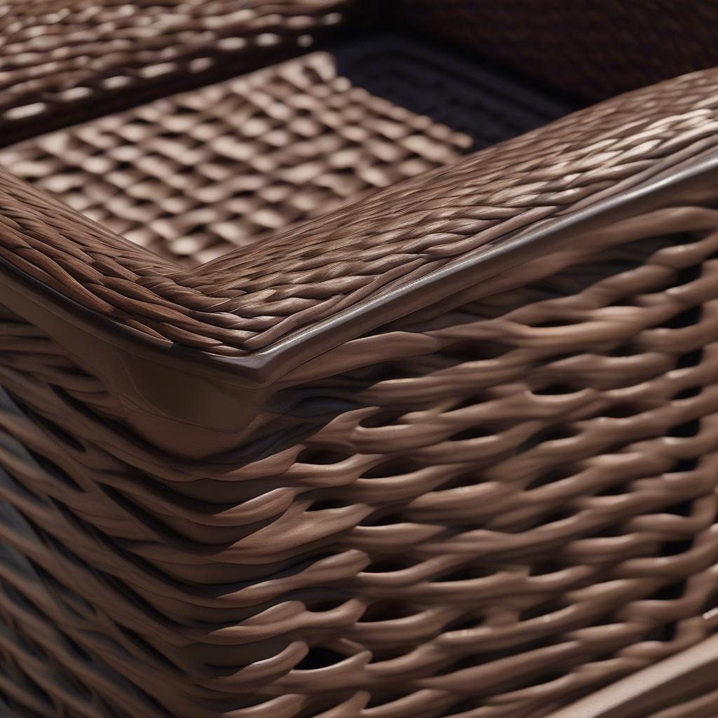 Close Up of Suncast Resin Wicker Texture