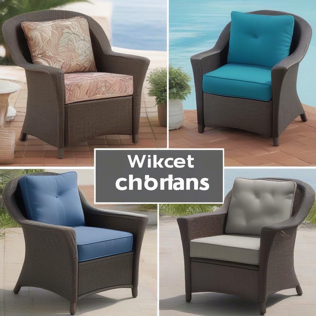 Different Cushion Options for Suncast Wicker Club Chairs