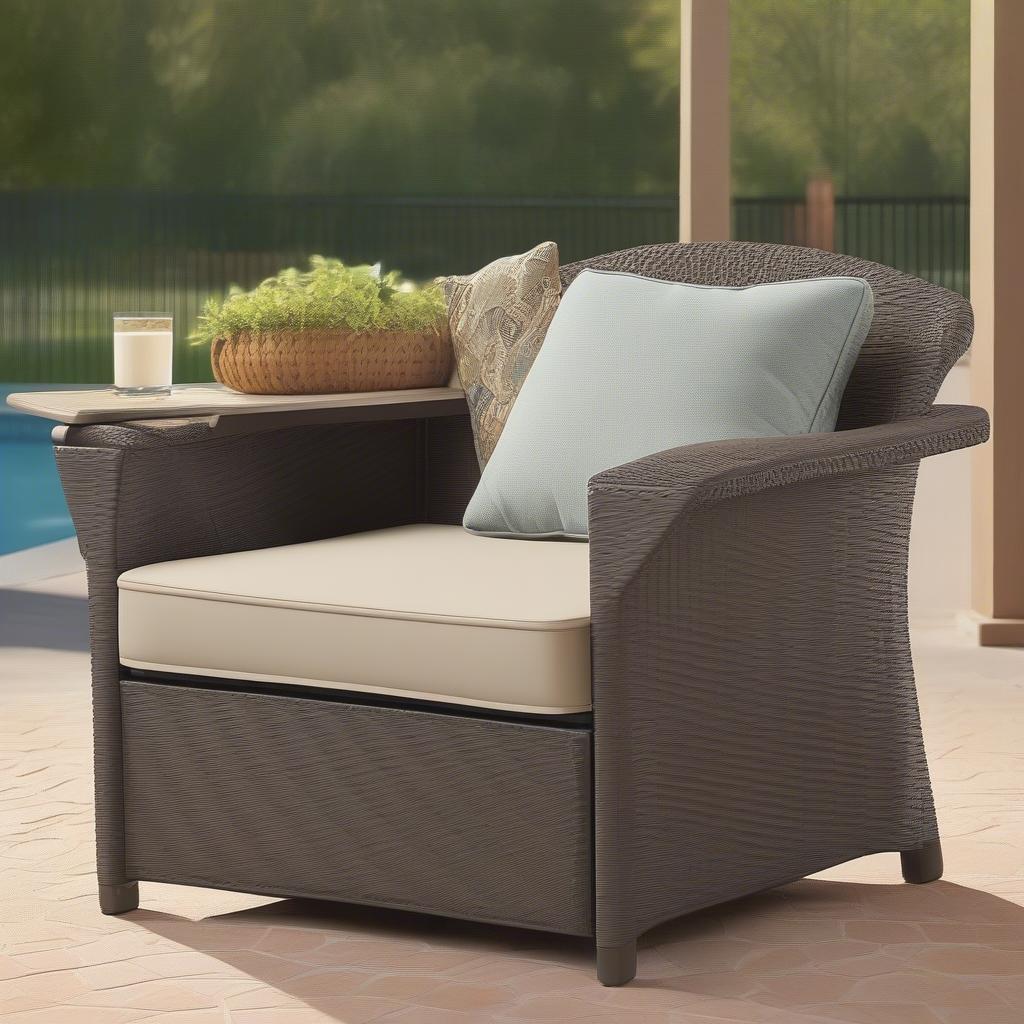 Suncast Wicker Club Chair with Storage: An Overview