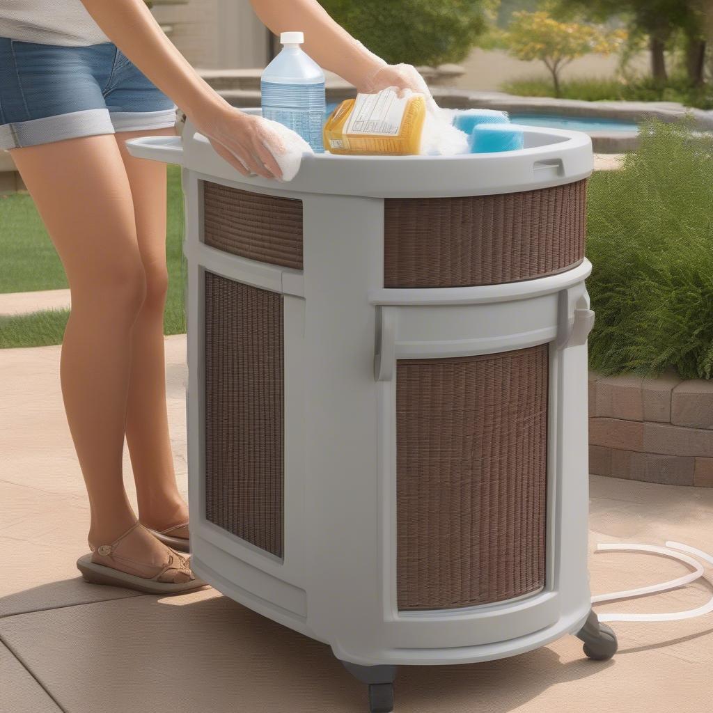 Suncast Wicker Cooler Cart Maintenance