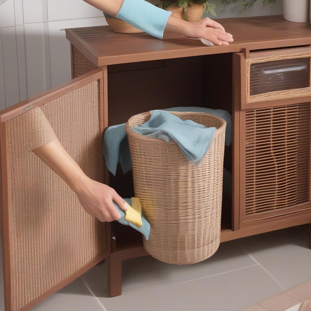 Sunjoy Wicker Storage Cabinet Maintenance