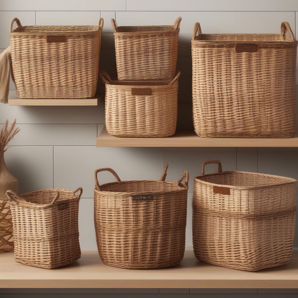 Target Wicker Basket Sizes Comparison