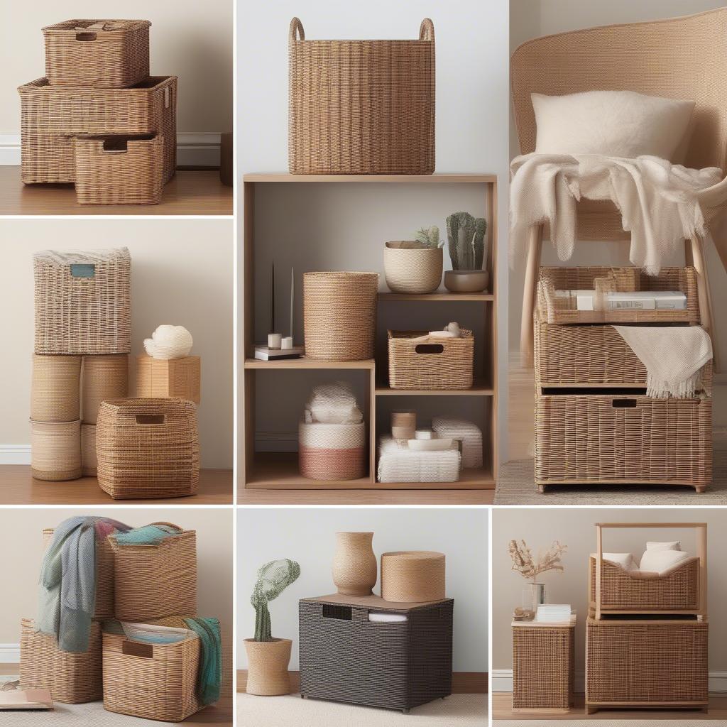 Target Wicker Storage Cubes Variety