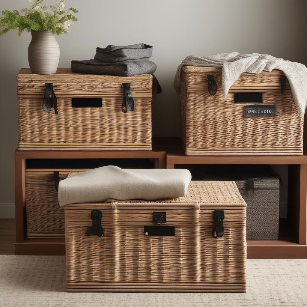 Threshold Wicker Storage Trunk Sizes